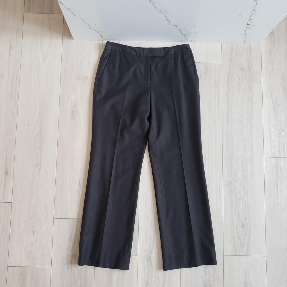 Brooks Brothers Pants Womens 10 Caroline Wool Wide Leg Trousers